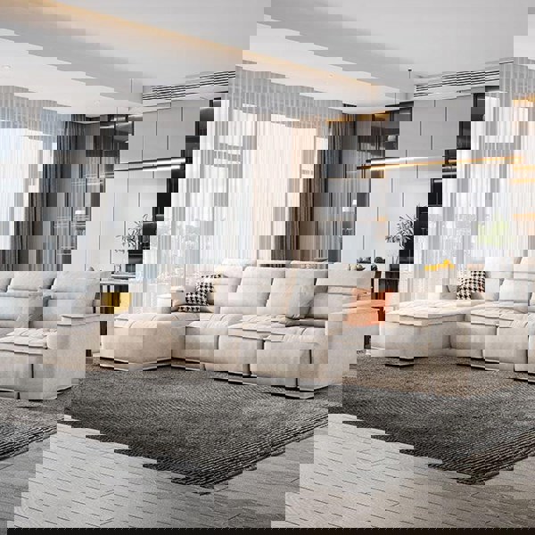 R97 Lou Two Seater, Three Seater, Four Seater, Five Seater Sofa, Corner Sofa, Leathaire-Weilai Concept-Weilai Concept