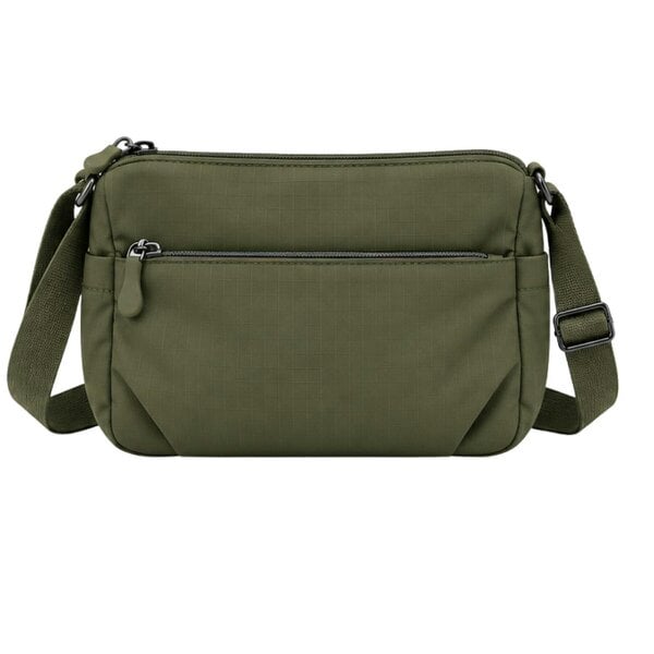 Lorenz Ladies Lightweight Multi Pocket Adjustable Crossbody Shoulder Bag