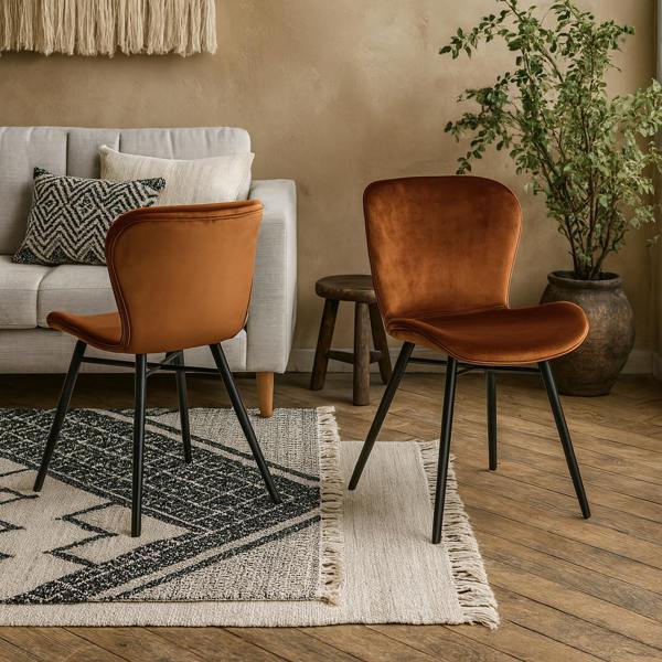 Wyld Haus Set of 2 Acorn Upholstered Dining Chairs