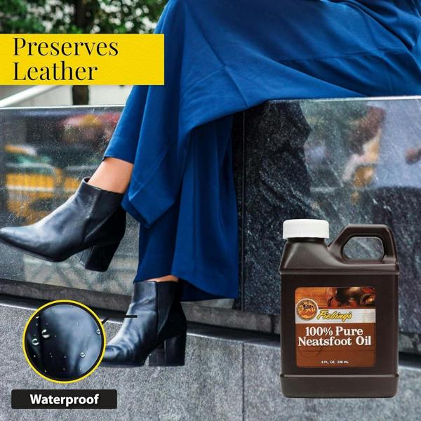 Fiebing's Pure Neatsfoot Oil - Traditional Leather Conditioner 8oz