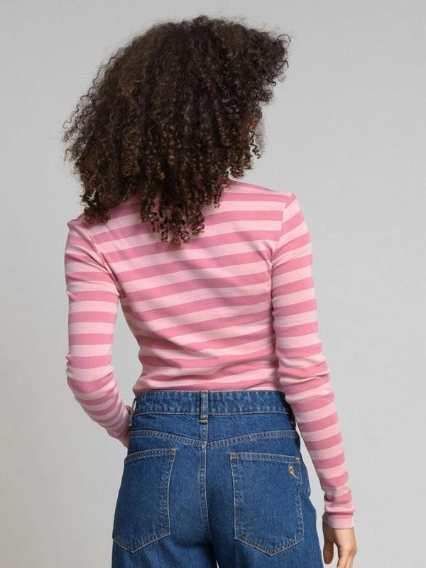 Kite Womens Organic Portesham Jersey T-Shirt Heather Stripe