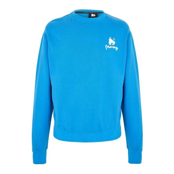 Money Unisex Adult Combo Ape Cotton Crew Neck Regular Sweatshirt - Blue - 