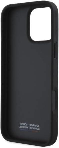BMW Smooth Rubber Logo Case for iPhone 16 Pro Max 6.9" Black - BMHCP16X23PUSRK