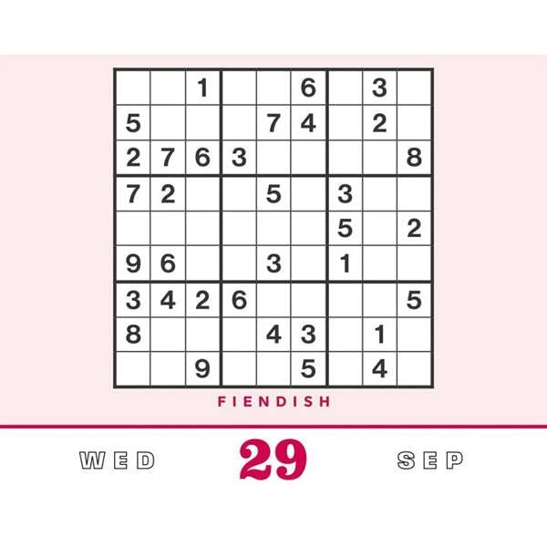Unbranded Sudoku Desk Calendar 2027, Desk Calendars, Day To View, Entertainment, Gift