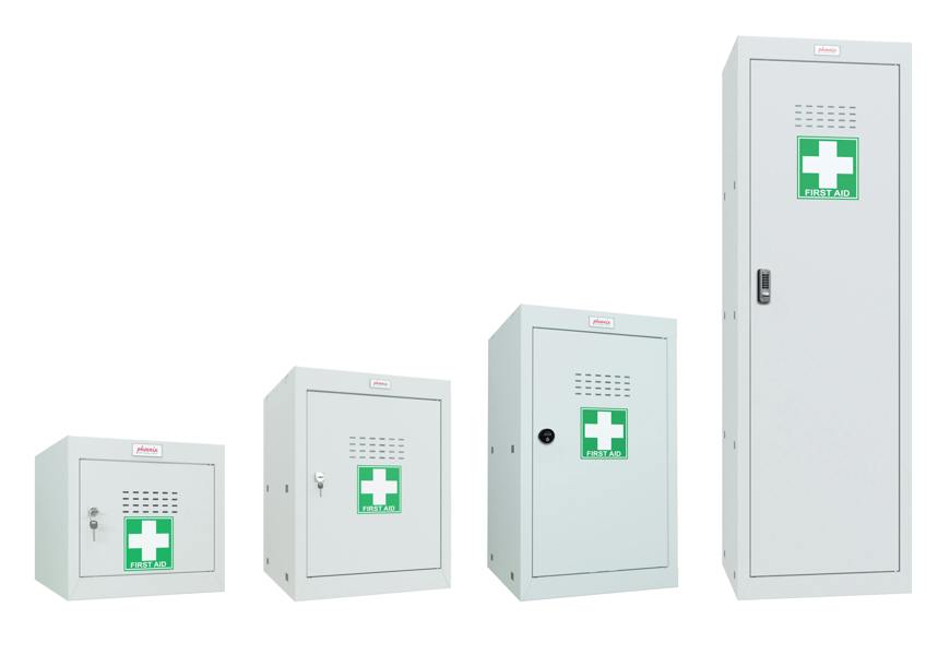 Phoenix Safe Phoenix MC1244GGC Size 4 Light Grey Medical Cube Locker with Combination Lock