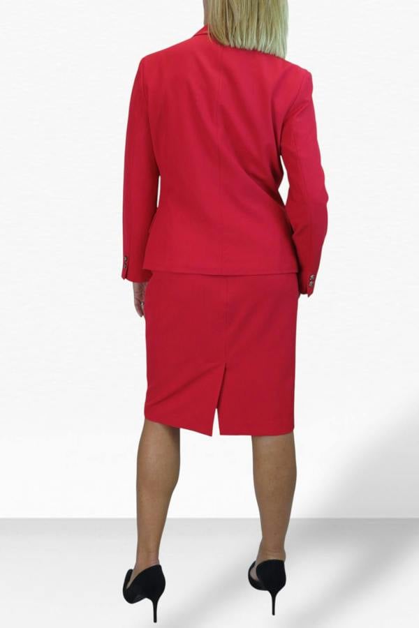 Paulo Due Women's 2 Piece Tailored Skirt Suit