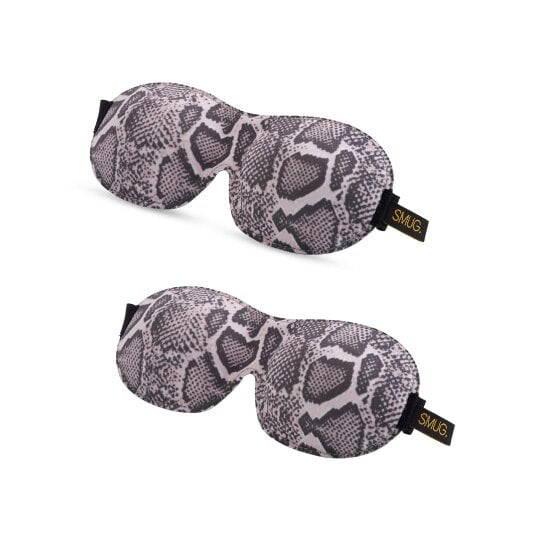 Contoured Sleep Mask Twin Pack Sets - Various Designs - Snake