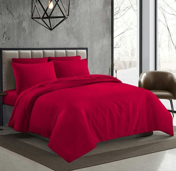 Night Zone 250 Thread Count Stripe Duvet Cover Set – 100% Cotton Hotel Quality Bedding