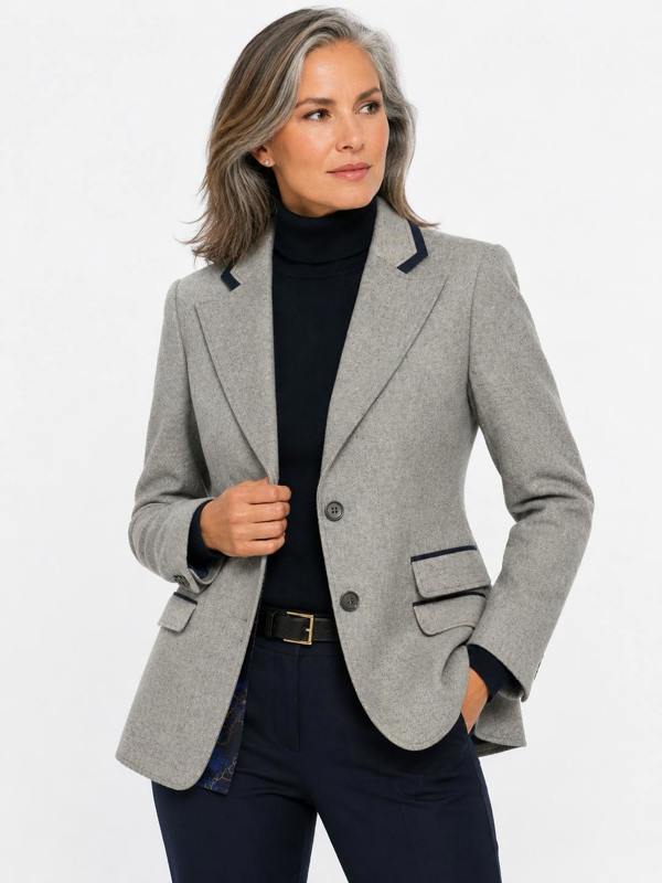 Claudio Lugli The Ascot Herringbone Contrast Blazer