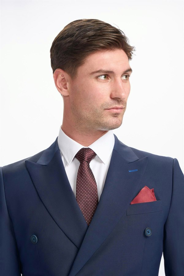 Bond Navy Double Breasted Blazer Collar