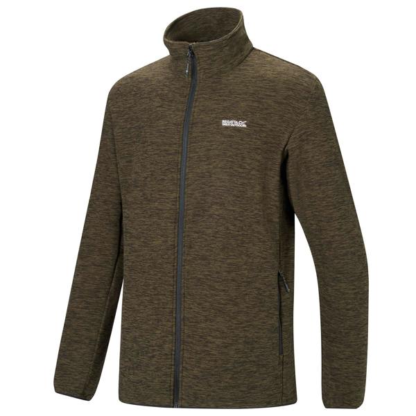 Regatta Mens Harrow Full Zip Fleece Jacket - Dark Khaki - 