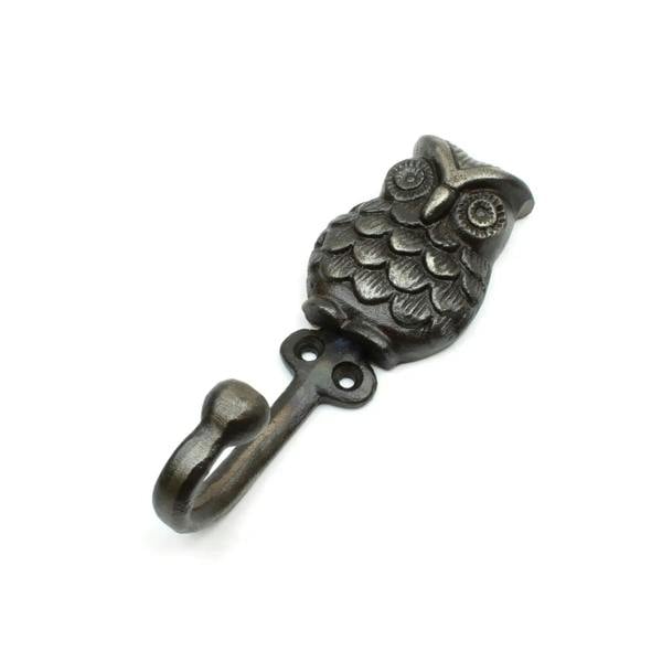 Antique Cast Iron Owl Hook