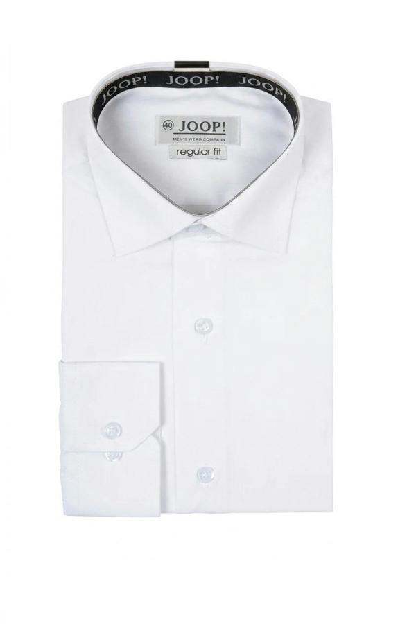 Men's Slim Fit Long Sleeve Button-Down Dress Shirt - White - TruClothing.com - 3
