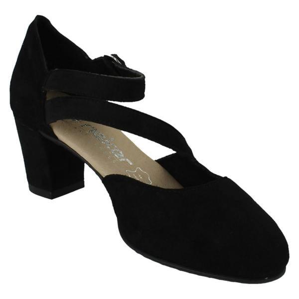 Rieker Ladies Rieker Buckle Fastening High Heeled Shoes 41080