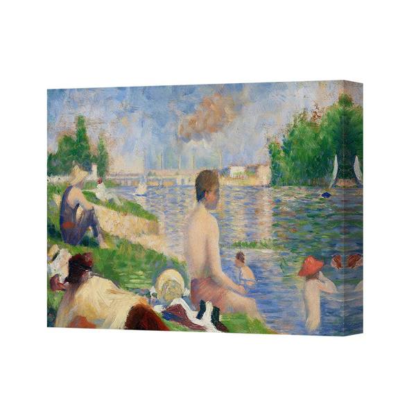 Benjamin Tate Design Canvas Art Print Riverbank Leisure Scene Impressionist Canvas 4184