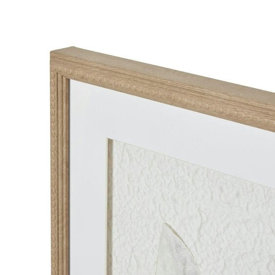 Wyld Haus Les Vans White 3 Feathers Art Mounted In Beaded Frame
