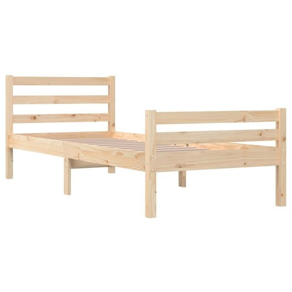 Berkfield Bed Frame Solid Wood 100x200 cm