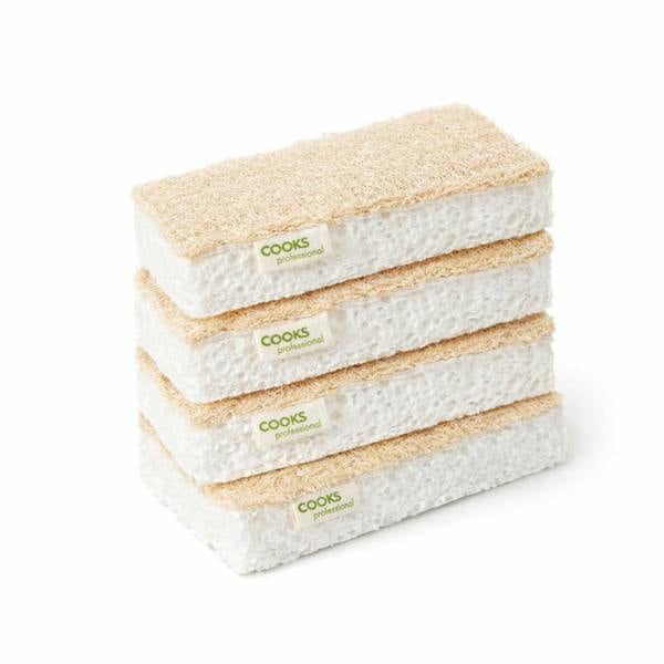 Cooks Professional Eco Sponge Scourers | Pack of 4