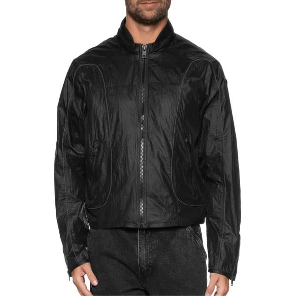 Diesel Mens Motor Cross Style Track Jacket - Black - 