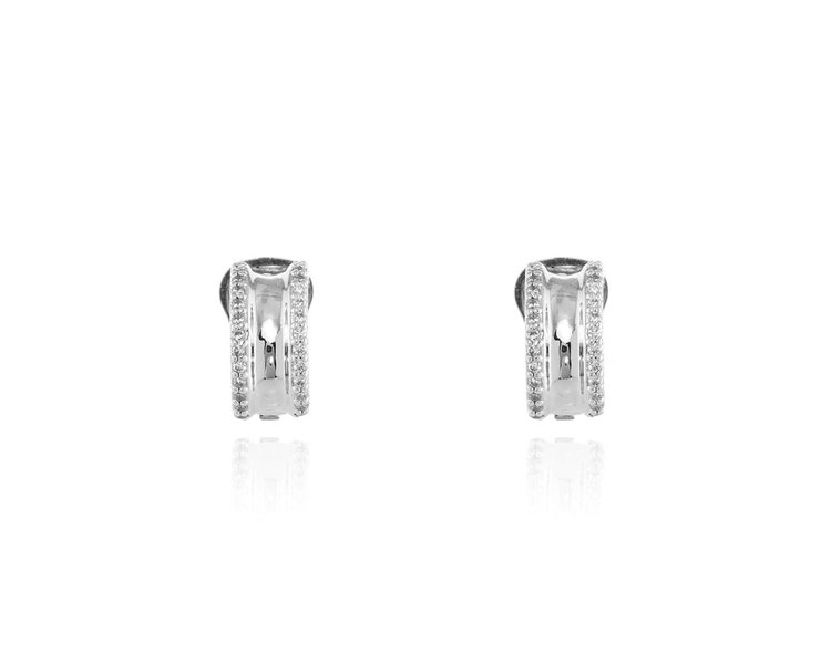 Cachet London Scoop Silver Clip On Earrings