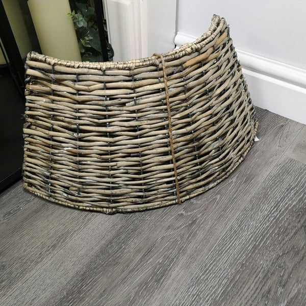 Samuel Alexander 48/70cm Samuel Alexander KD Willow Christmas Tree Skirt Wicker Rattan- Large Natural
