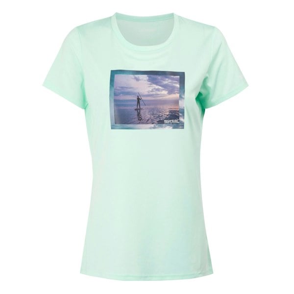 Regatta Womens/Ladies Fingal VIII Surf Print T-Shirt - Bleached Aqua