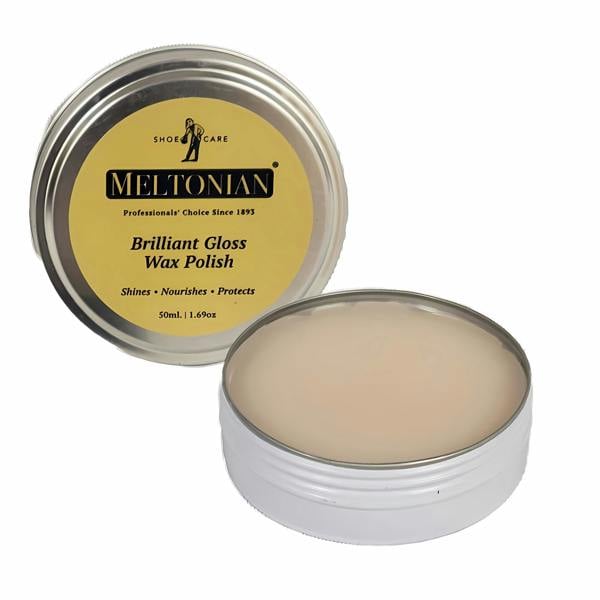 Meltonian Brilliant Gloss Wax Polish - Premium Mirror Finish for Shoes 50ml