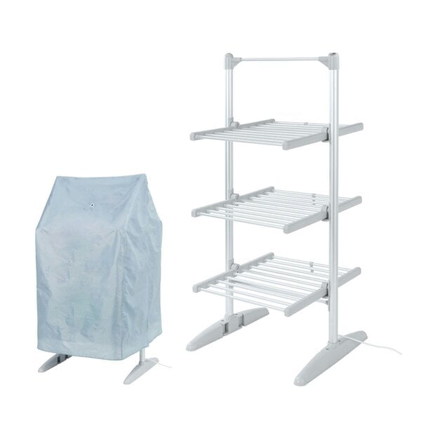 Rediffusion 3 Tier Compact Heated Clothes Airer with Cover