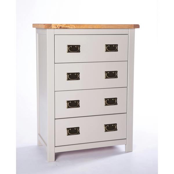 Argenta 4 Drawer Chest of Drawers Bras Drop Handle