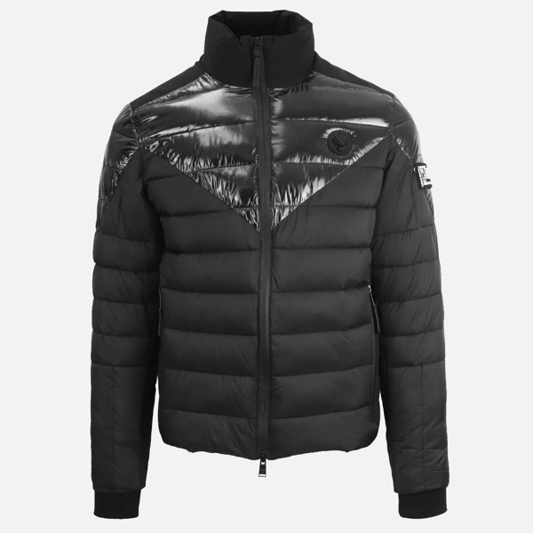 Plein Sport Plain Quilted Bomber Jacket - Dark Grey