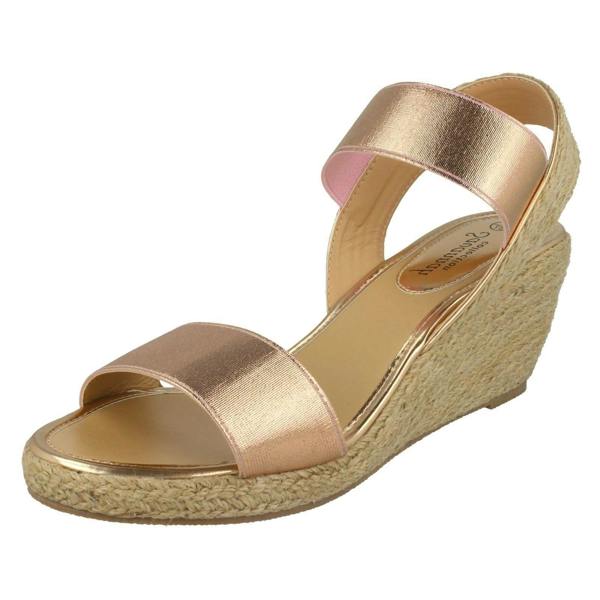 Savannah Ladies Savannah High Rope Wedge Sandals F10865