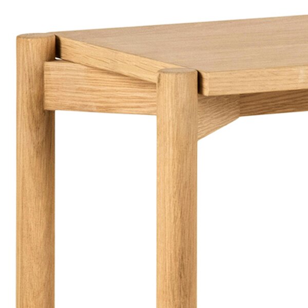 Wyld Haus Berrytwist Scandi Natural Oak Veneer Bookcase 4 Shelves