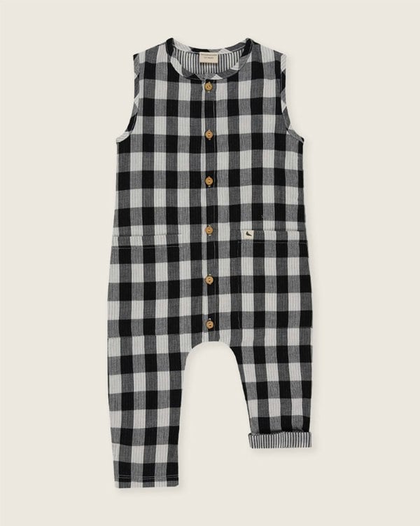 organic cotton Multicolour Stripe And Check Print Jumpsuit - image 2