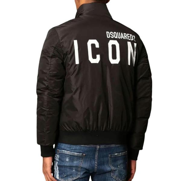 DSQUARED2 Icon Padded Bomber Black Jacket W34