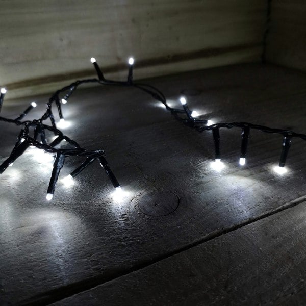 Samuel Alexander 1500 LED 37.5m Indoor Outdoor Christmas Multi Function Mains Operated String Lights with Timer in Cool White
