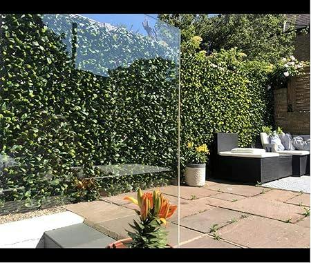 HYGRAD BUILT TO SURVIVE HYGRAD® Garden Screening Trellis Expanding Wooden Fence with Artificial Plant Leaves UK (Purple)