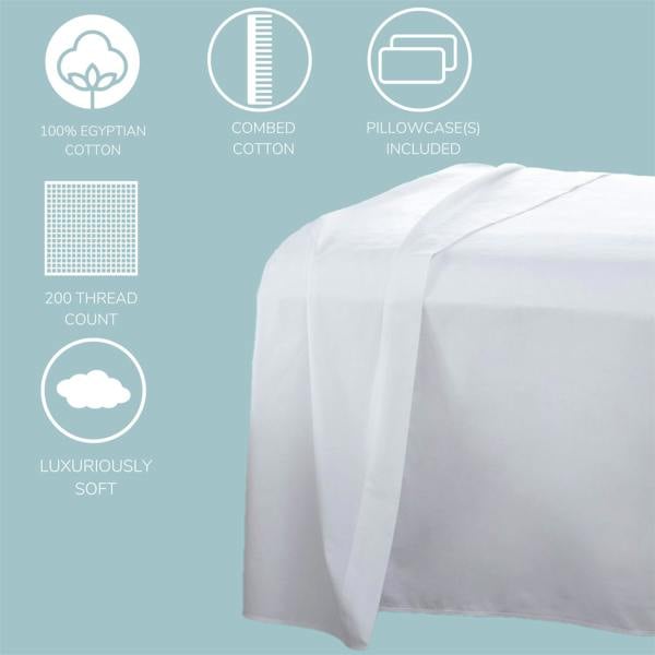 T-200 White Duvet Cover Set