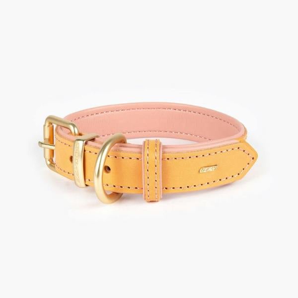 EzyDog Oxford Leather Classic Dog Collar in Pink