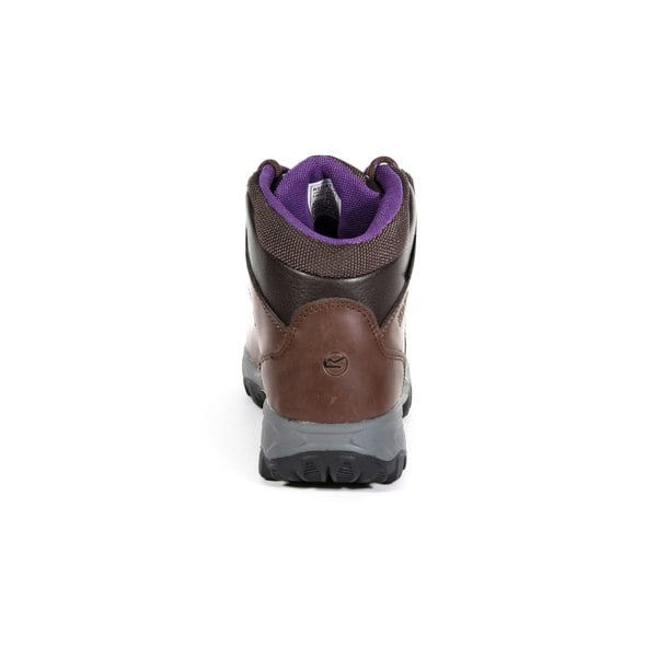 Regatta Great Outdoors Womens/Ladies Bainsford Waterproof Hiking Boots - Chestnut/Alpine Purple