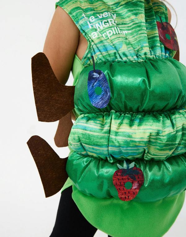 Vanilla Underground Eric Carle Unisex Kids Green The Very Hungry Caterpillar 2 Piece Costume