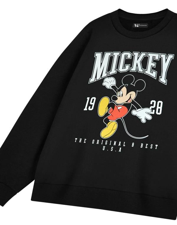 Disney Womens Black Mickey Mouse Sweatshirt