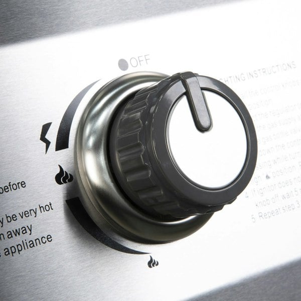 Premium 4+1 Burner Gas BBQ Grill & Ignition - Portable Garden Cooking Easy Clean - LoopsDirect