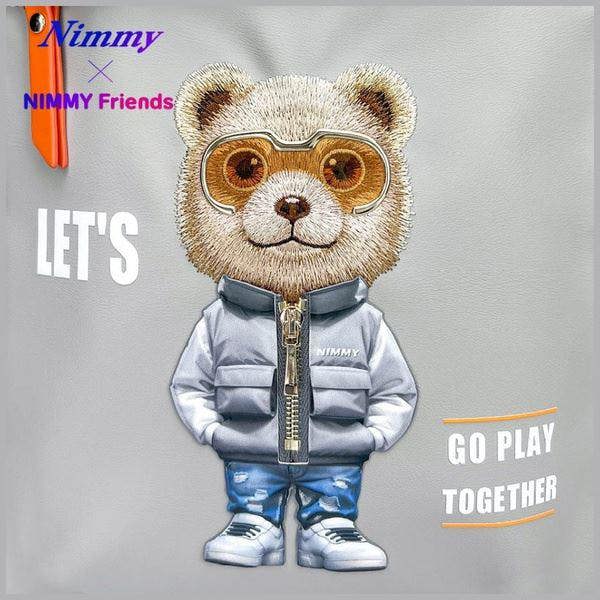 Nimmy Friends Glasses Cool Cat Laptop Backpack Grey - N-KM-DNBB-011