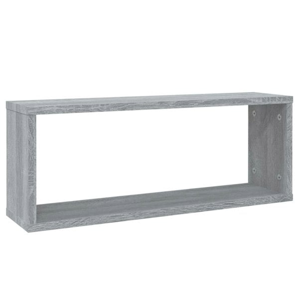 Berkfield Wall Cube Shelves 6 pcs Grey Sonoma 60x15x23 cm Engineered Wood