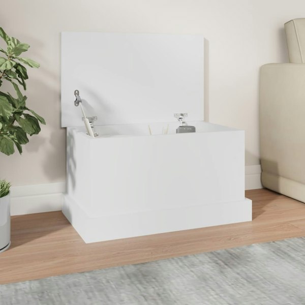 Berkfield Storage Box White 50x30x28 cm Engineered Wood