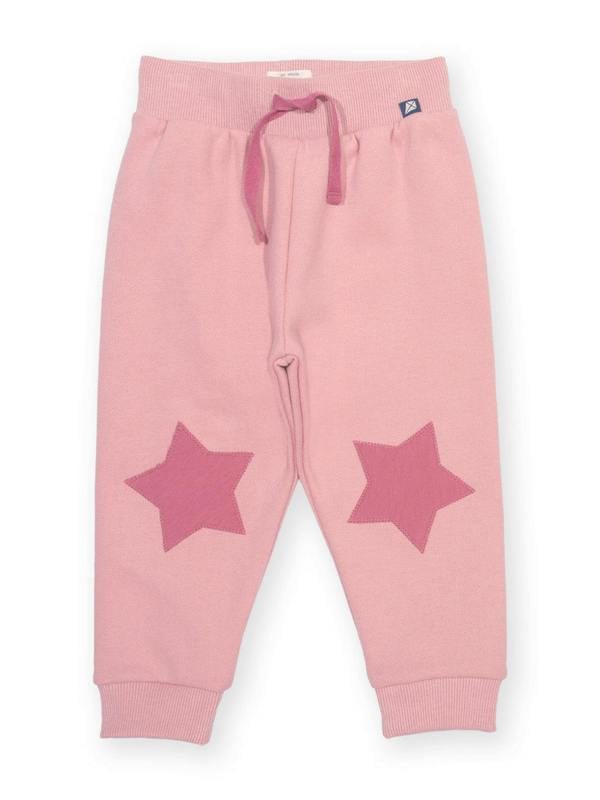 Kite Girls Organic Star Patch Joggers Cloudy Pink