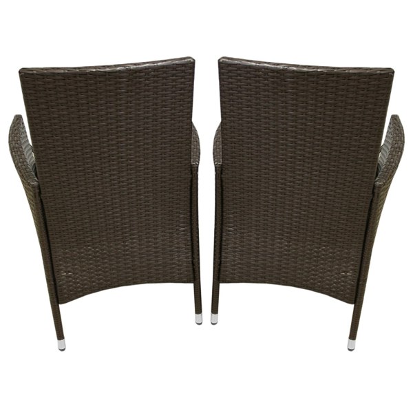 Jardi Rattan Bistro Set Brown