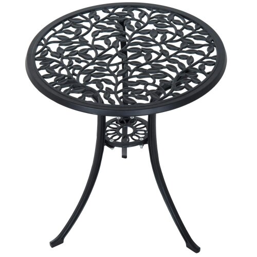 Wyld Haus Kanesu 3 Piece Aluminium Bistro Dining Set In Antique Black