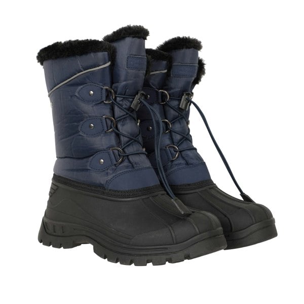 Mountain Warehouse Childrens/Kids Whistler Adaptive Snow Boots - Navy