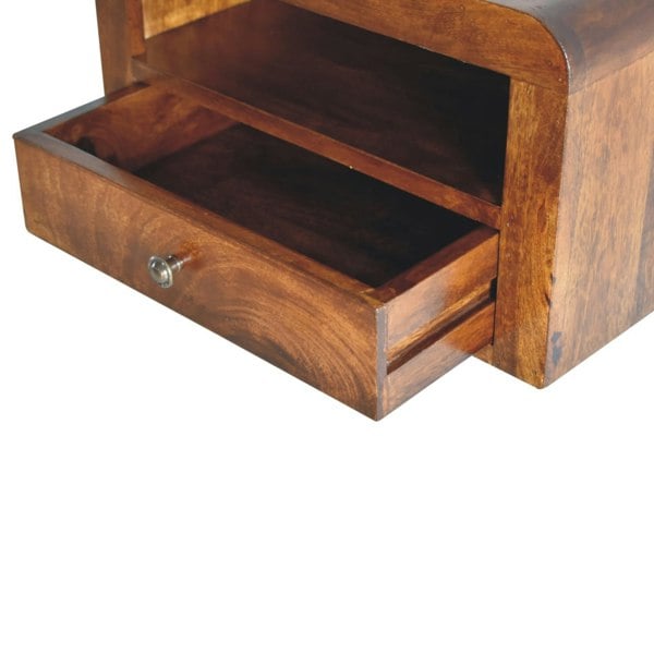 Artisan Furniture Chunky Chestnut 1 Drawer Wall Mounted Nightstand